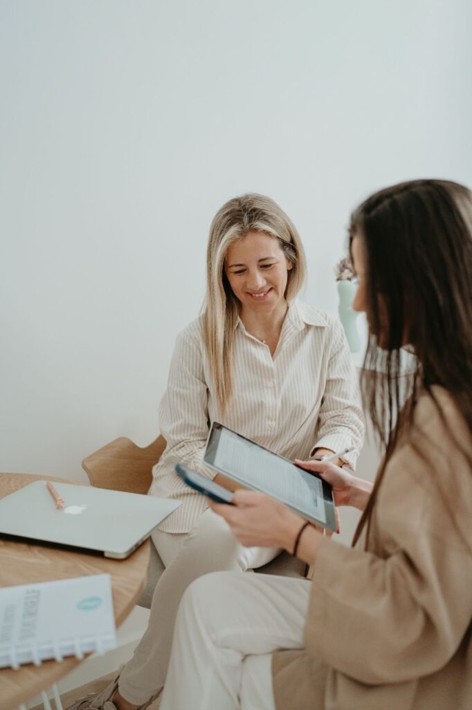 Psicóloga com paciente